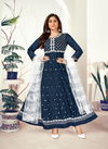 RIM ZIM Latest Fancy Wear Silk Long Kurtis With Dupatta Collection